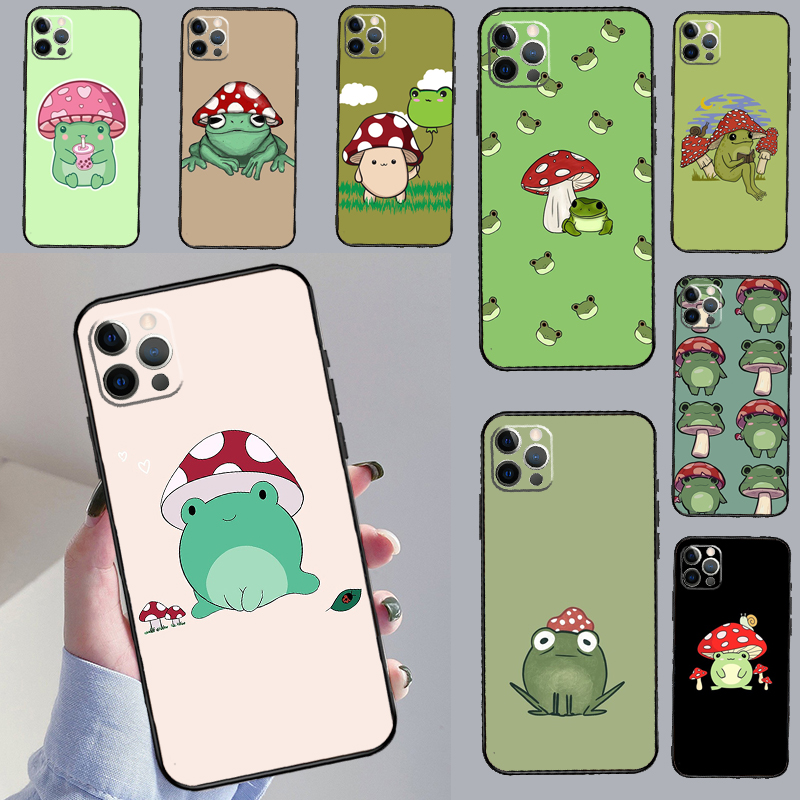 Oppo Reno 12 - Kawaii Frosch-Pilz-Hülle für OPPO Find X9