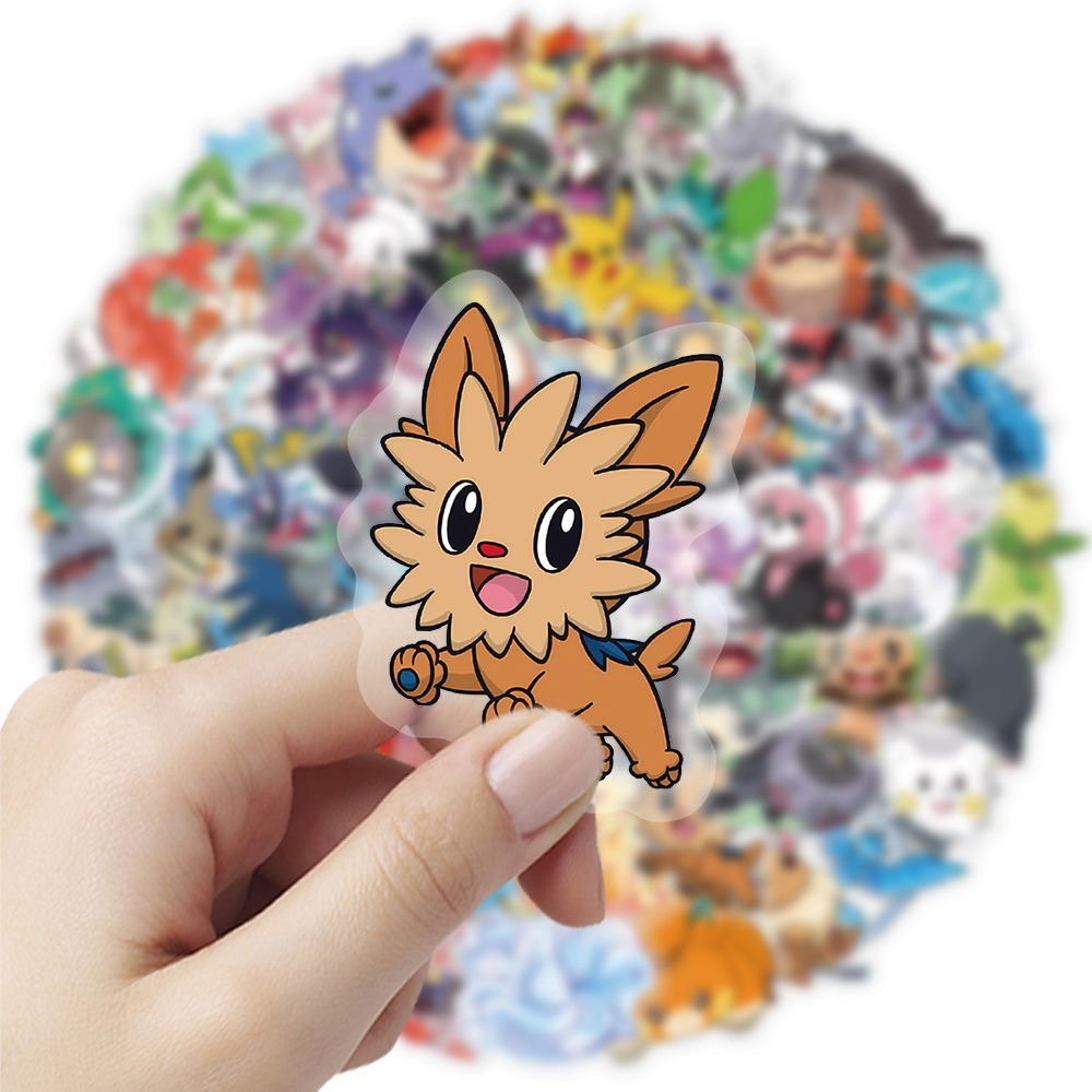 100 Stück Pokémon-Aufkleber, N – Tablet Cute Accessories Bewertung und Preis