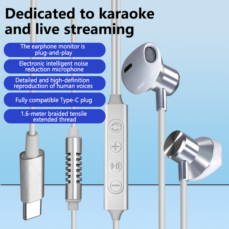 Typ-C Kabelgebundene Karaoke-K – Wired Earphone Lightning Bewertung und Preis